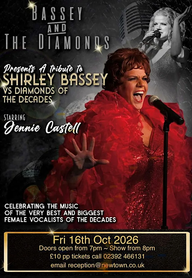 Jennie Castell Presents - Shirley Bassey vs Diamonds of the Decades at Newtown House Hotel