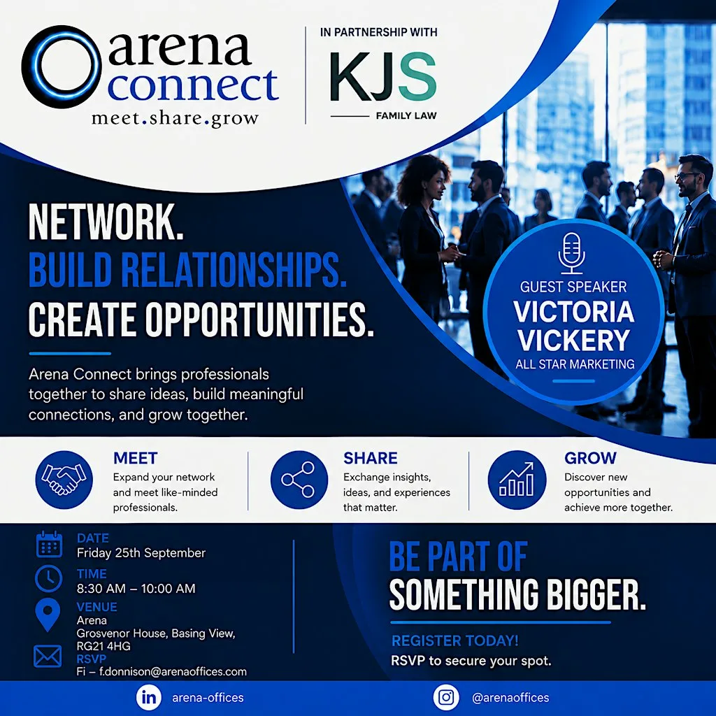 Arena Connects - Grosvenor House with KJS & Allstar Marketing at Arena, Grosvenor House