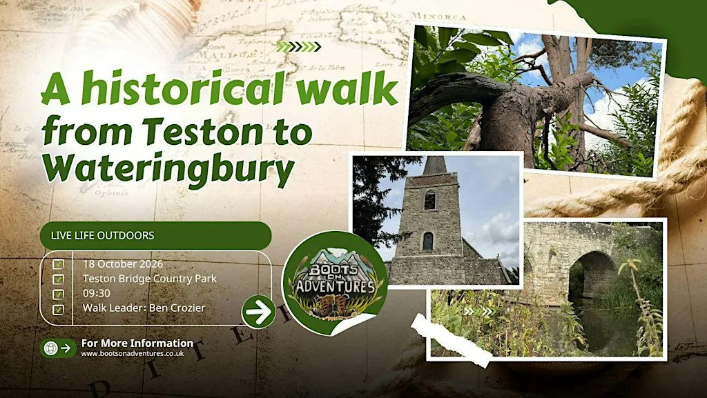A historical walk from Teston to Wateringburfy at Teston Bridge Country Park