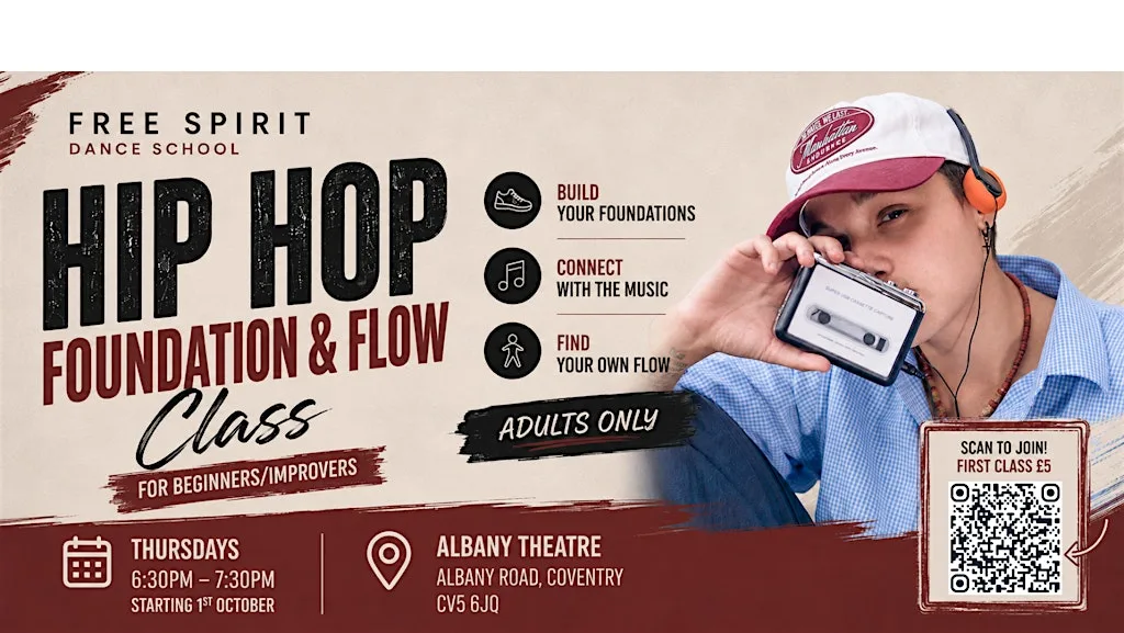 Adult Hip Hop Foundation & Flow dance class for Beginners & improvers