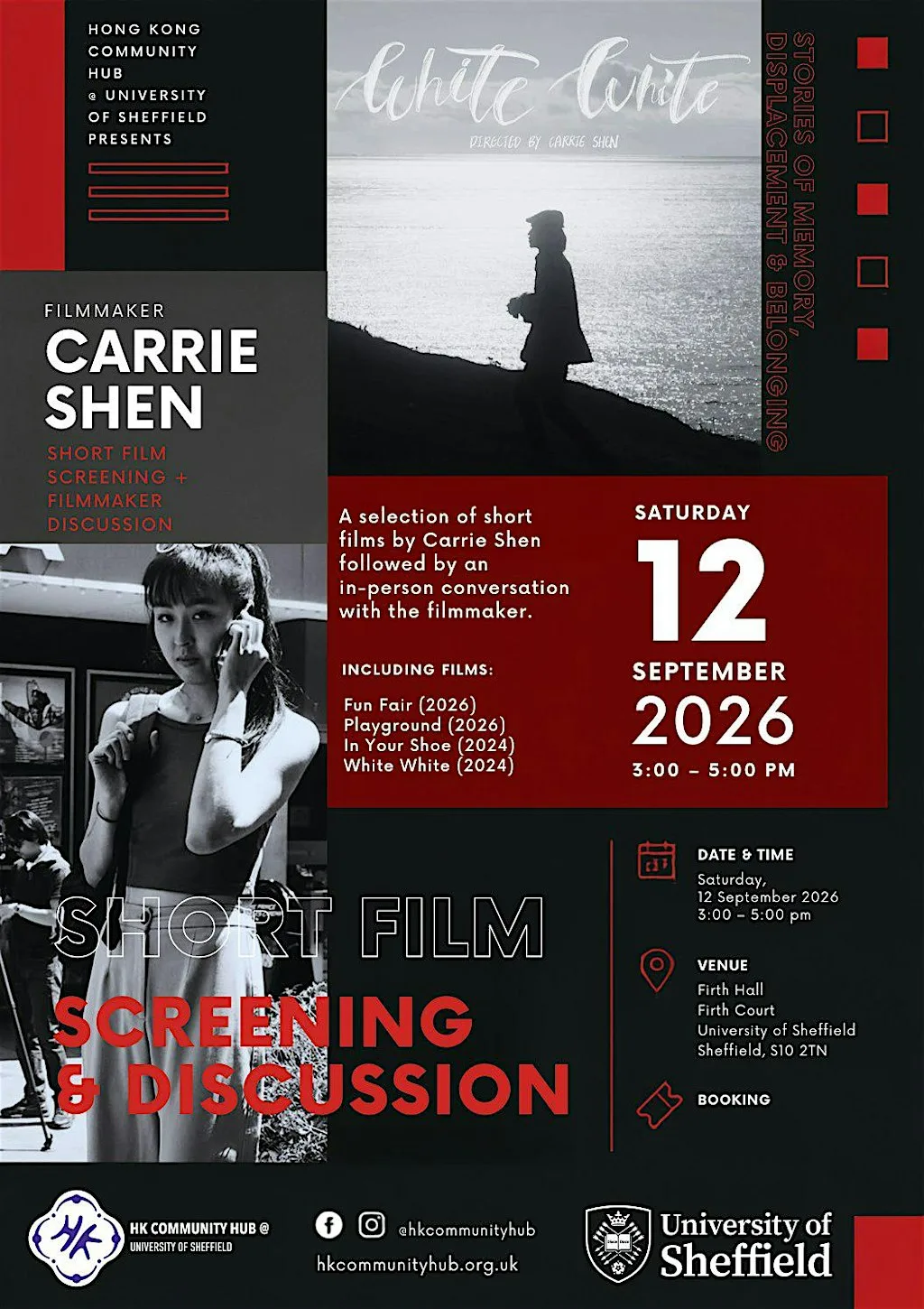 Carrie Shen: Short Film Screening & Director Q&A at Firth Hall
