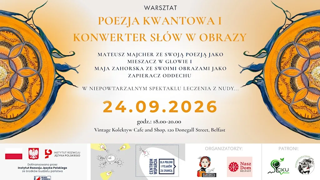 Warsztat: Poezja kwantowa i konwerter słów w obrazy. at Vintage Kolektyw Cafe & Shop
