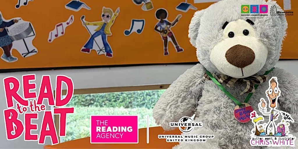 Summer Reading Challenge Medal Celebration with special guest, Chris White at Rugby Library and Information Centre