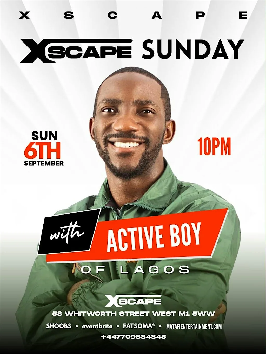 XSCAPE SUNDAY with ACTIVE BOY - Afrobeats/Amapiano/HipHop/RnB/DanceHall at Xscape Manchester