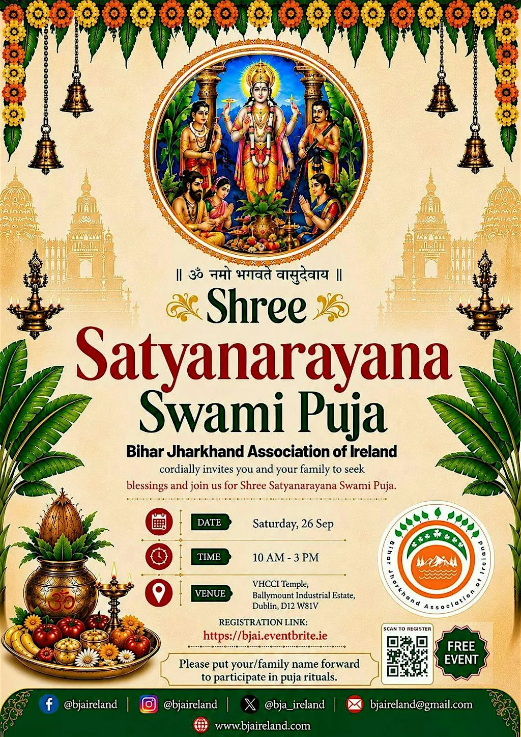 BJAI's Shree Satyanarayana Swami Puja 2026
