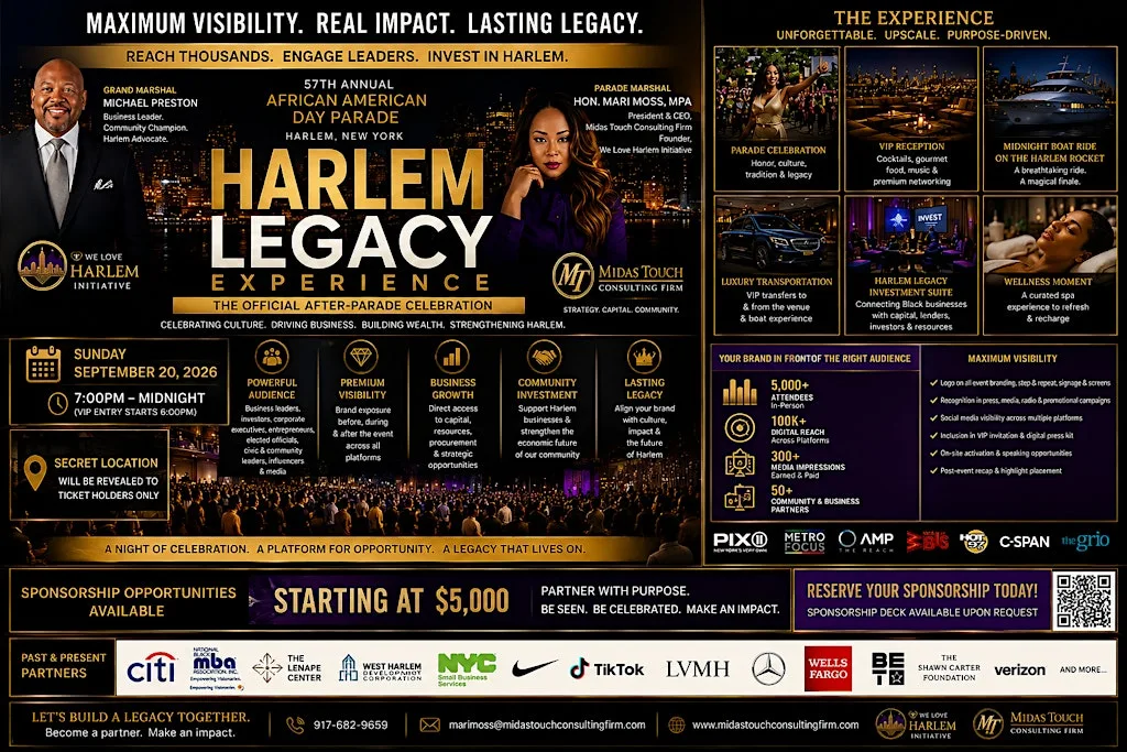 HARLEM LEGACY EXPERIENCE, Parade Afterparty