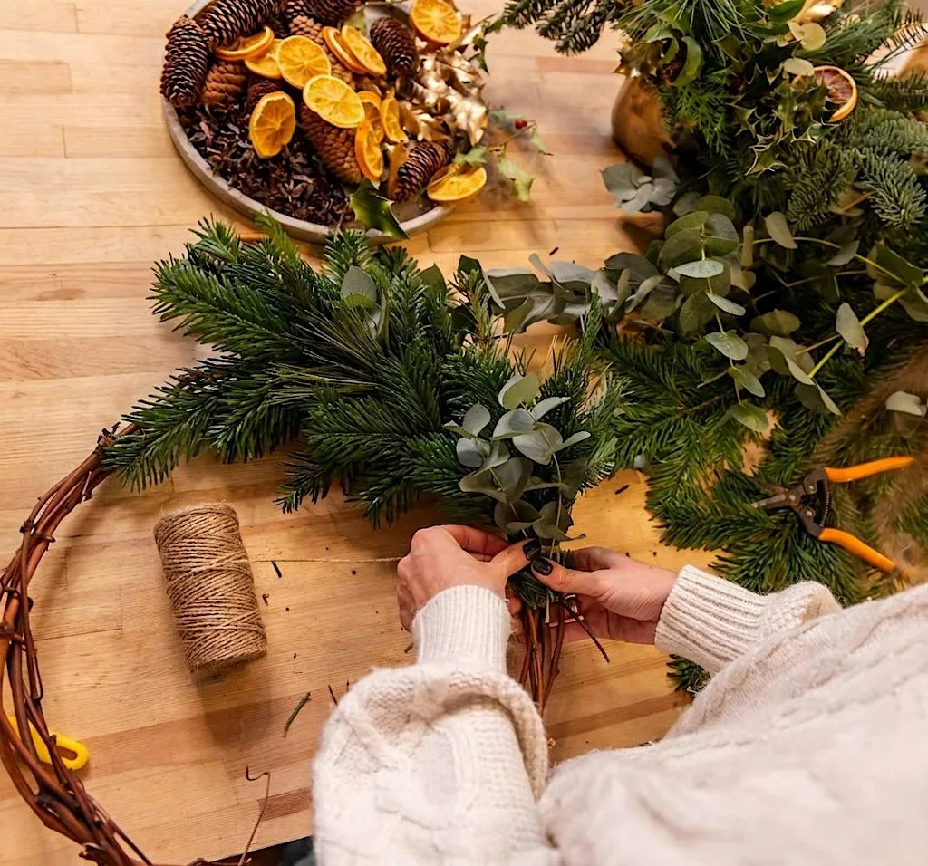Eco-Friendly Christmas Wreath Workshop
