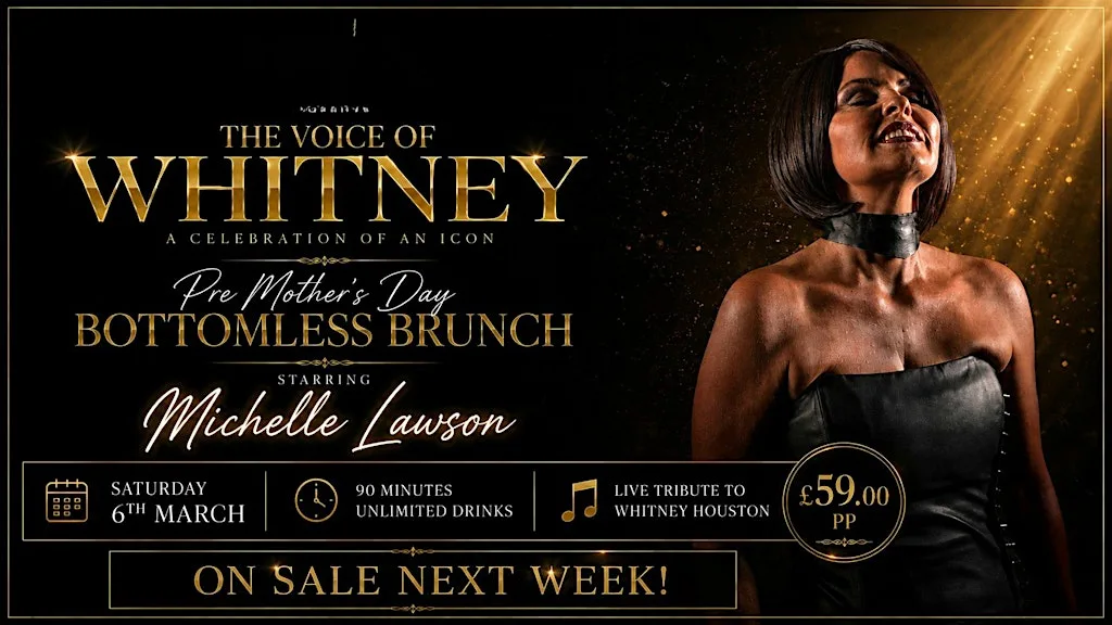 ✨ PRE-MOTHER’S DAY BOTTOMLESS BRUNCH – THE VOICE OF WHITNEY ✨