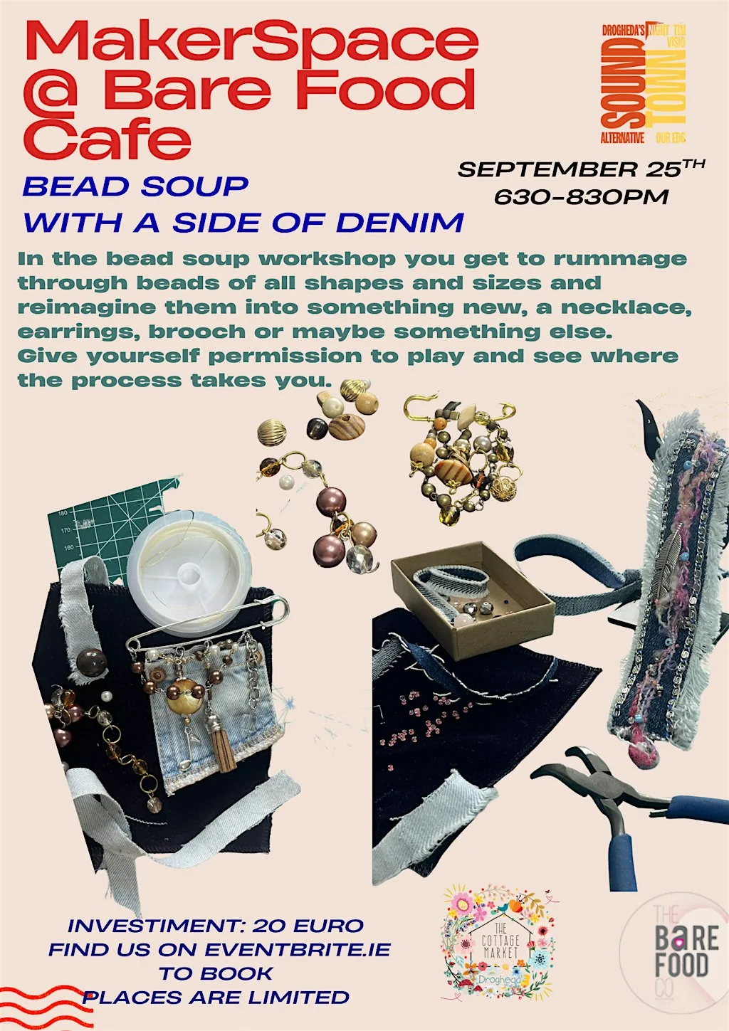 Bead soup with a side of Denim at The Bare Food Company