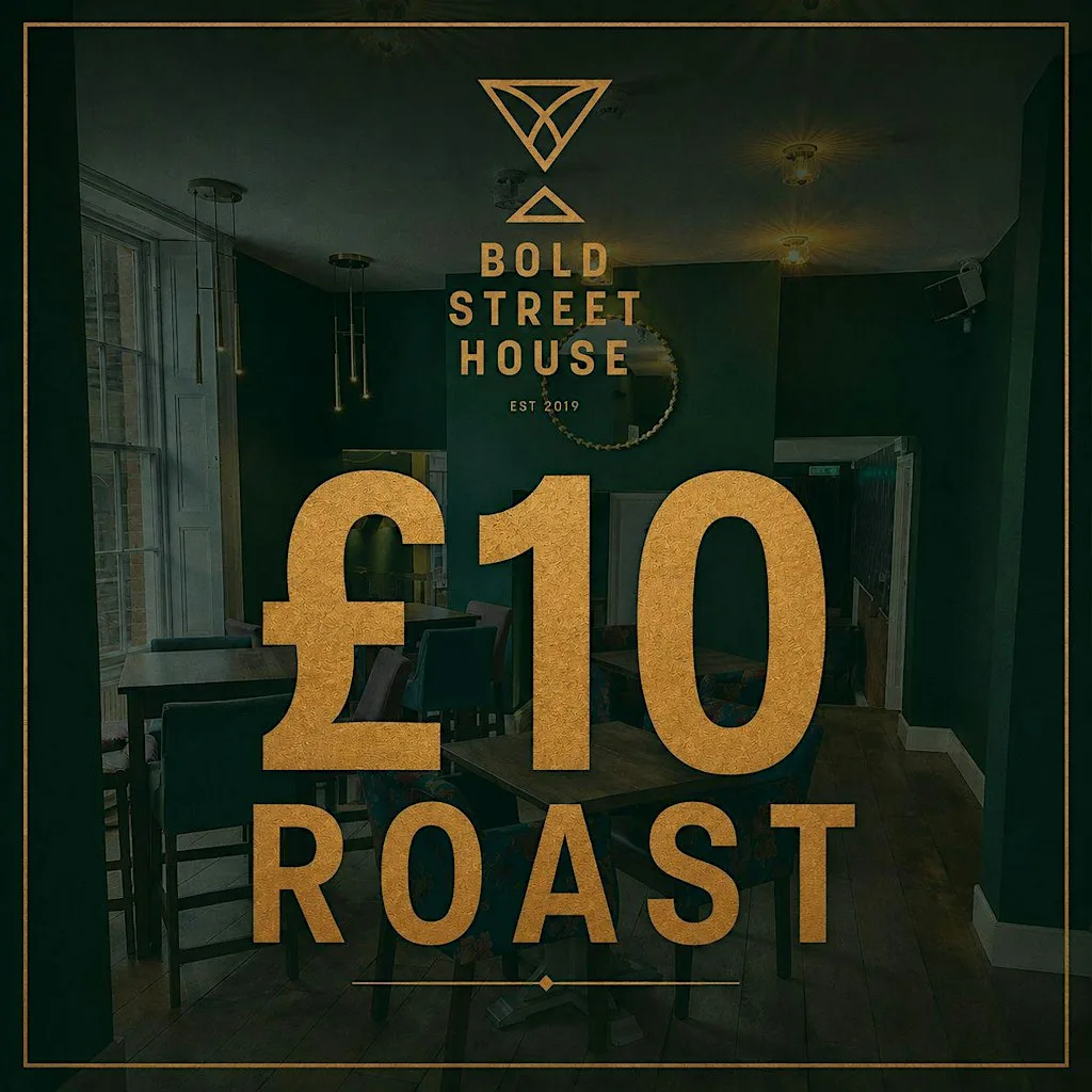 £10 Sunday Roast at Bold Street House