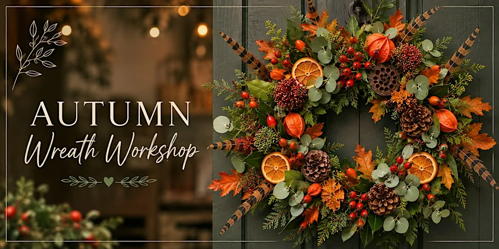 Autumn Wreath Workshop at Garden Terrace at Garden Terrace Coffee House & Bar