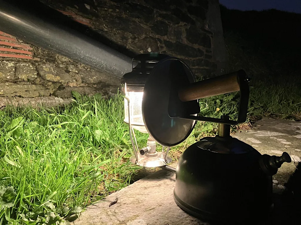 Crownhill Fort by lamp light at Crownhill Fort