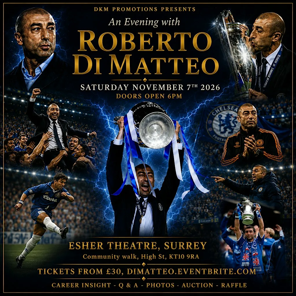 An Evening with Roberto Di Matteo at Esher Theatre