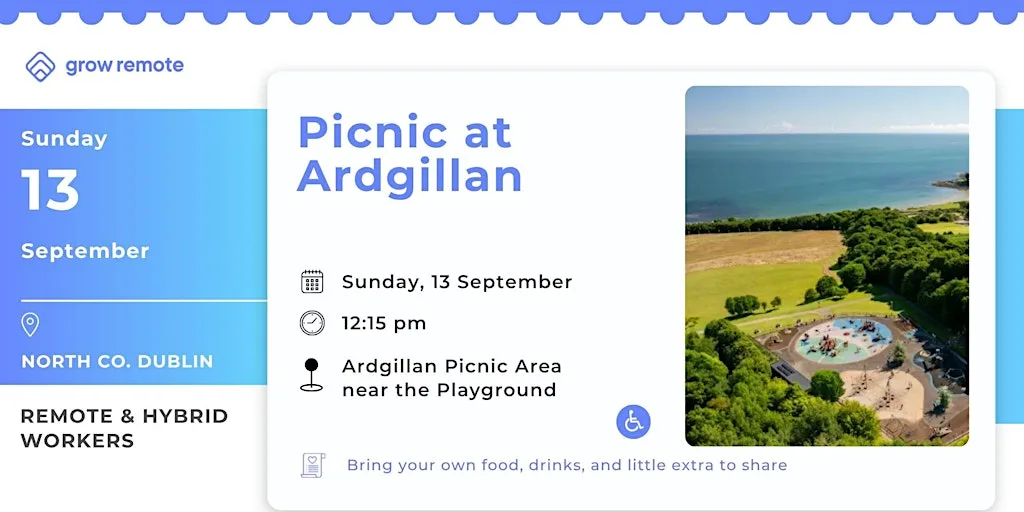 Picnic at Ardgillan for Remote & Hybrid Workers in North Co Dublin