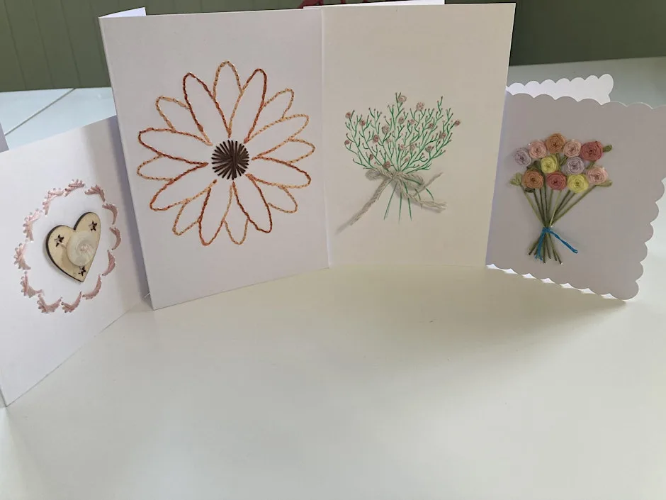 Make a stitched greeting card at Trinity chapel