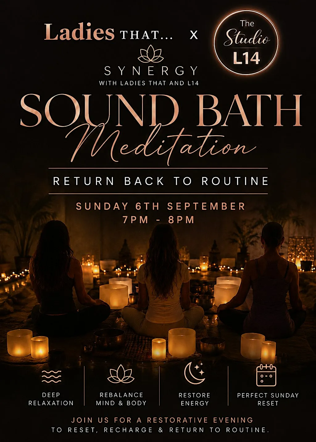 Sound healing meditation (returning to routine ) at Dovecot Place