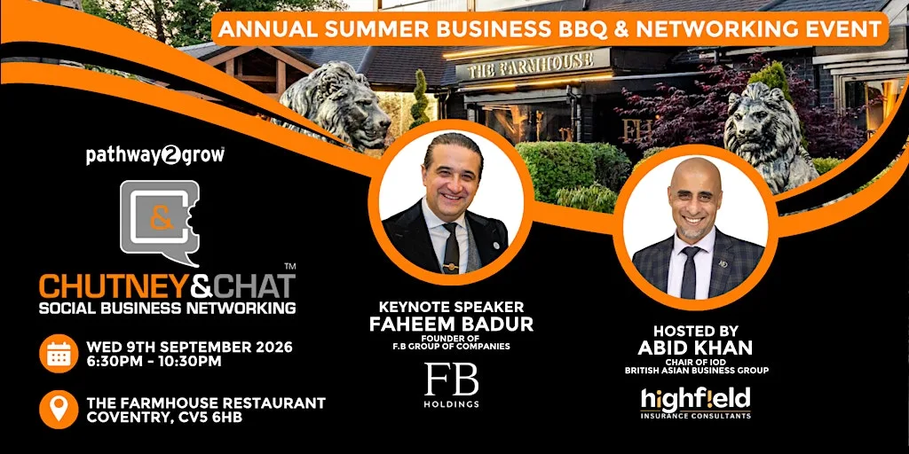Chutney & Chat - Annual Summer Business BBQ & Networking Event
