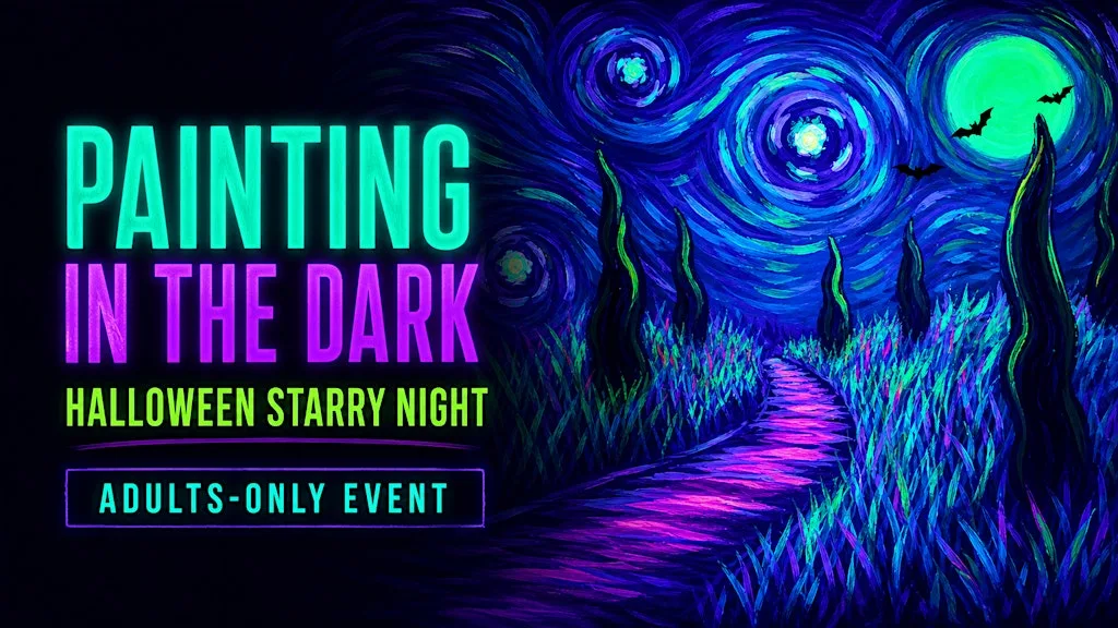 Painting in the Dark: Halloween Starry night at Pictura Chester