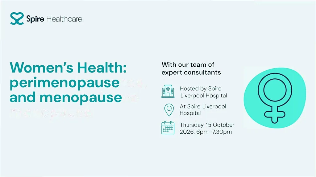 Women's Health: perimenopause and menopause at Spire Liverpool Hospital