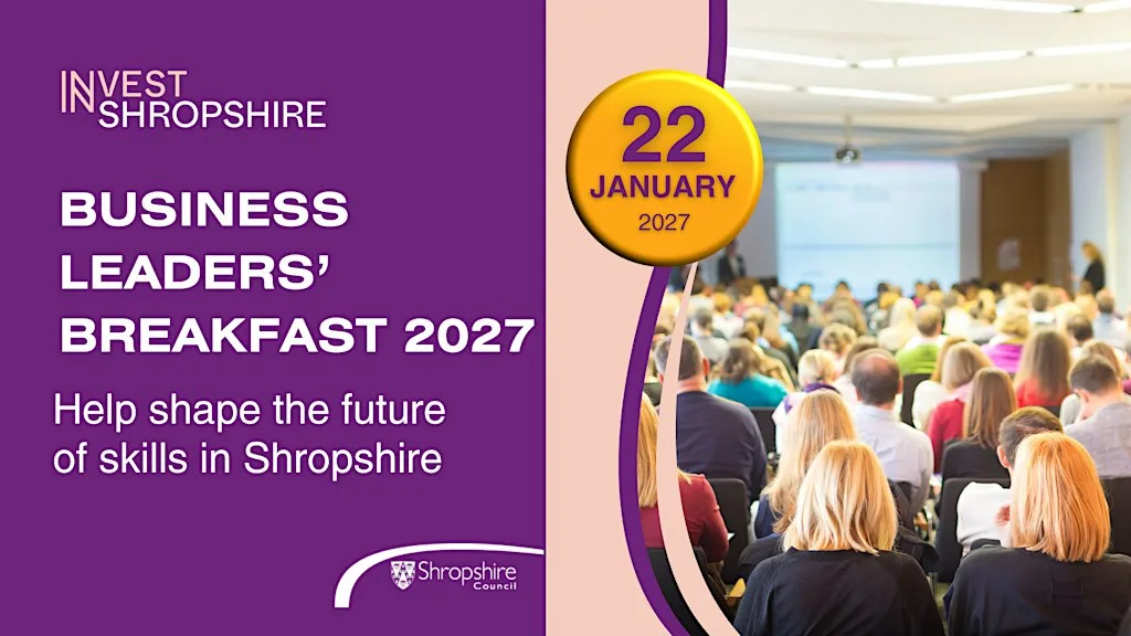 Business Leaders’ Breakfast: Help shape the future of skills in Shropshire at Shrewsbury Town Football Club