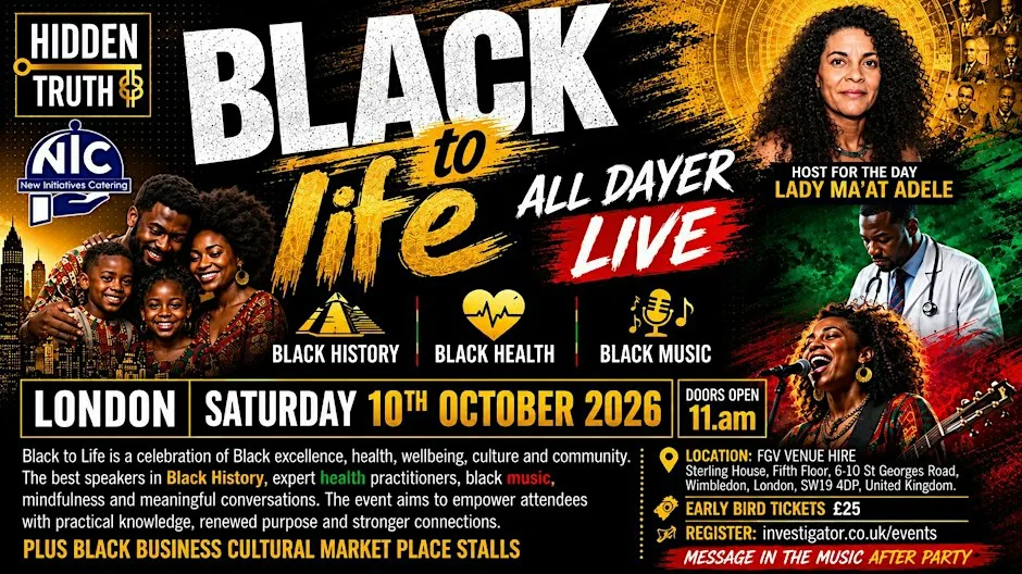 Black to Life 2026 | A Black Health & Wellbeing Experience