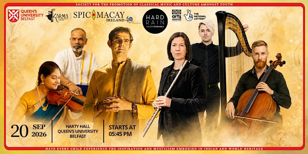 Sikkil C. Gurucharan & Aisling Agnew: Carnatic & Irish Music at Harty Hall at University Square