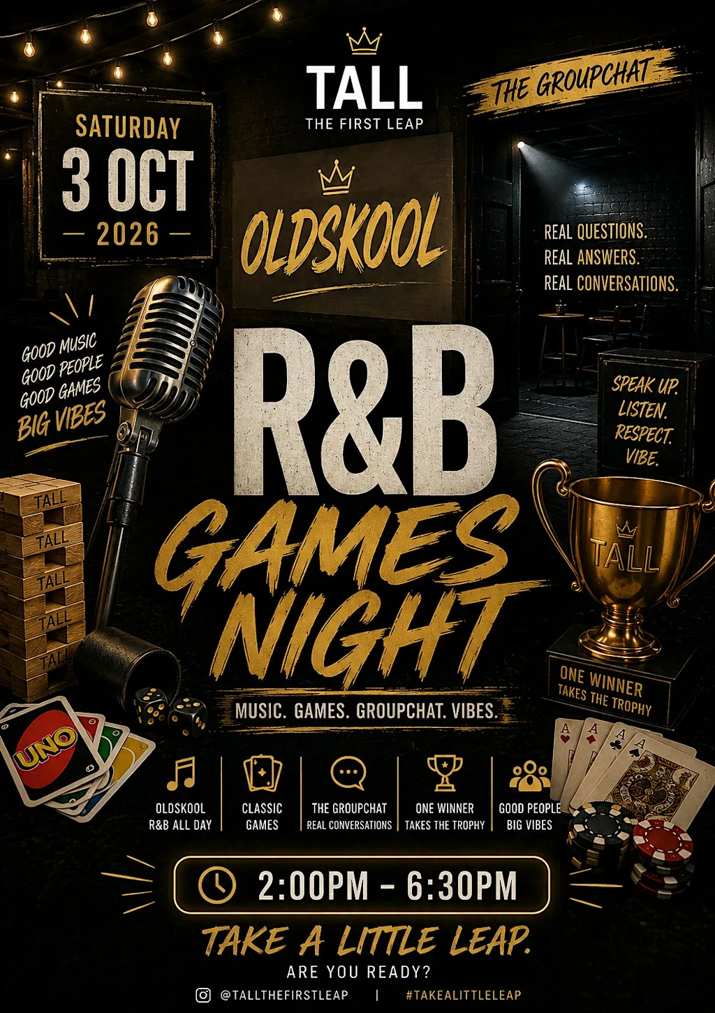 TALL: OLDSKOOL RnB GAMES NIGHT • Games • Vibes•Oldskool RnB Hits