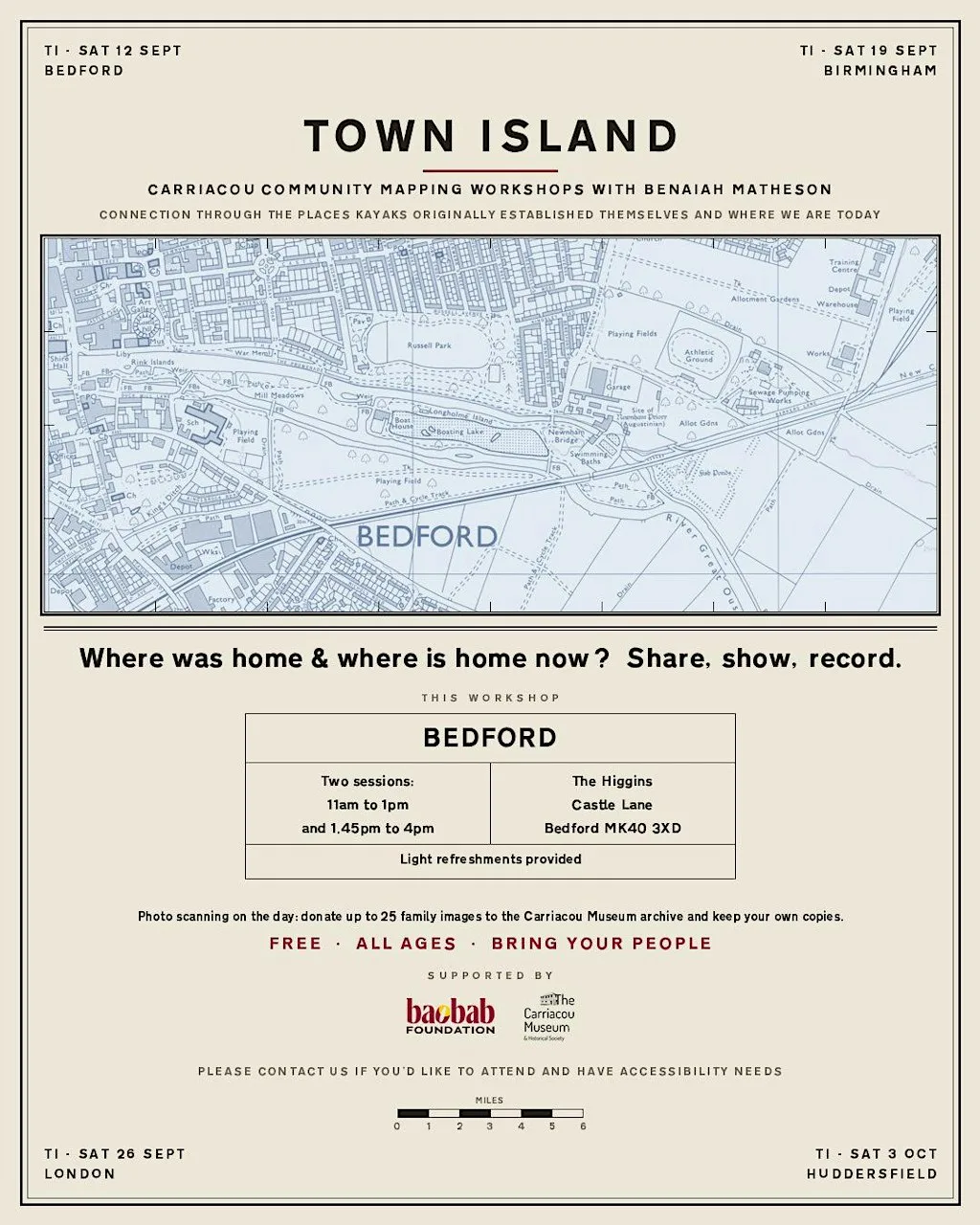 TOWN ISLAND (BEDFORD) - Carriacou mapping workshop 1:30pm - 4pm at The Higgins Bedford