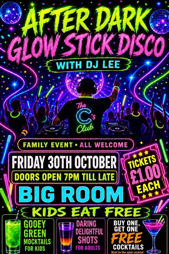 After Dark Glowstick Party with Dj Lee at The C's bar & function rooms
