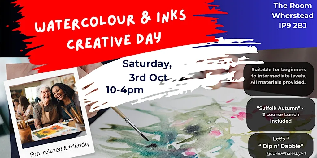 Watercolour & Inks Creative Day at Wherstead Park