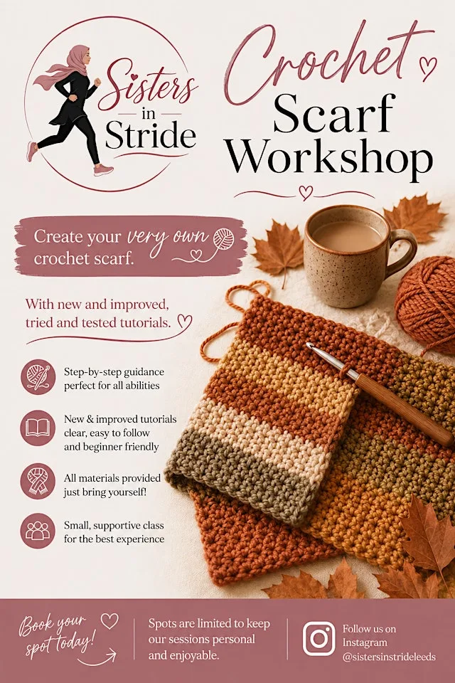 Crochet Scarf Workshop at Cinnammmm