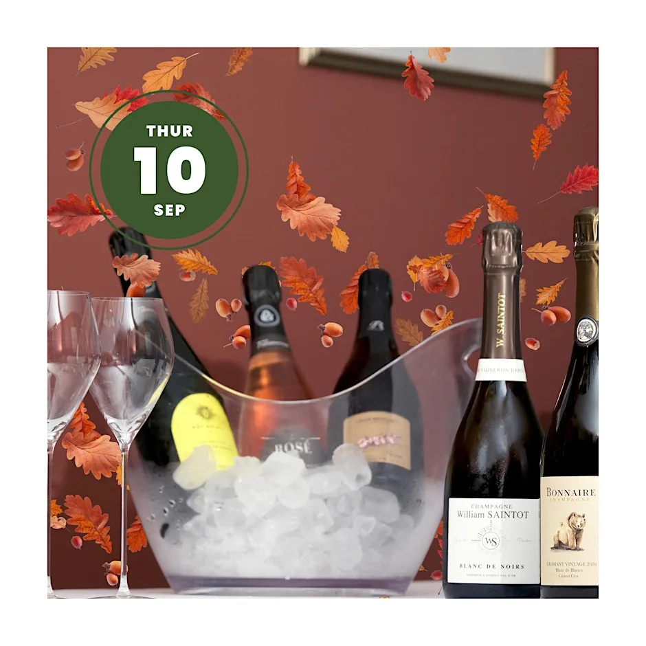 Champagne for September at Spy Wines & Spirits