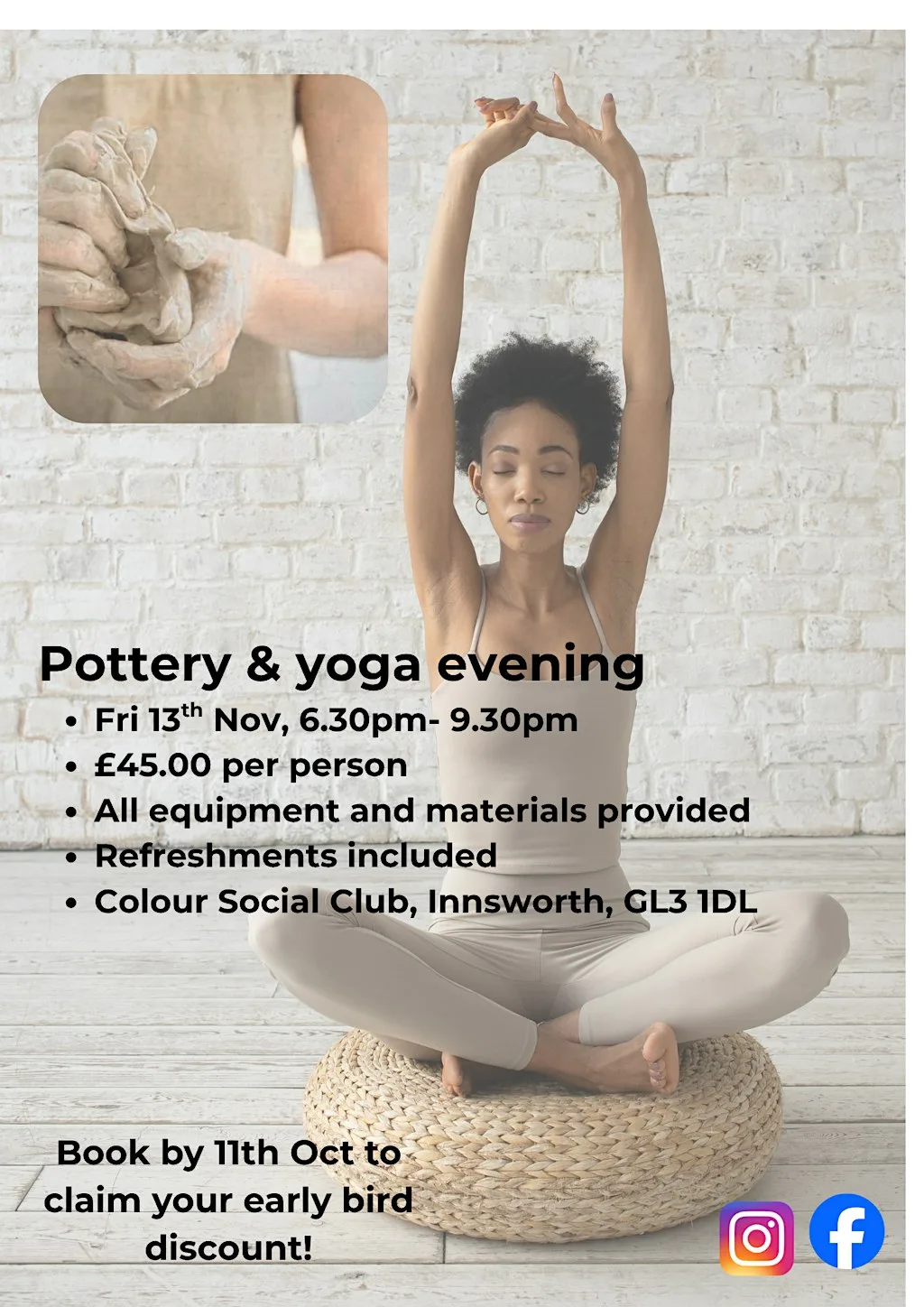 Pottery and Yoga evening