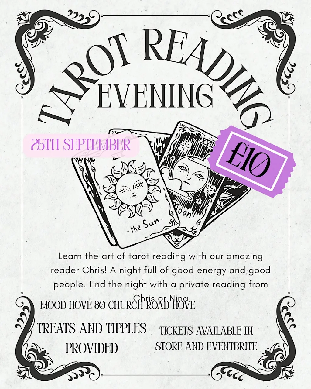 A MOODY TAROT EVENING WITH CHRIS