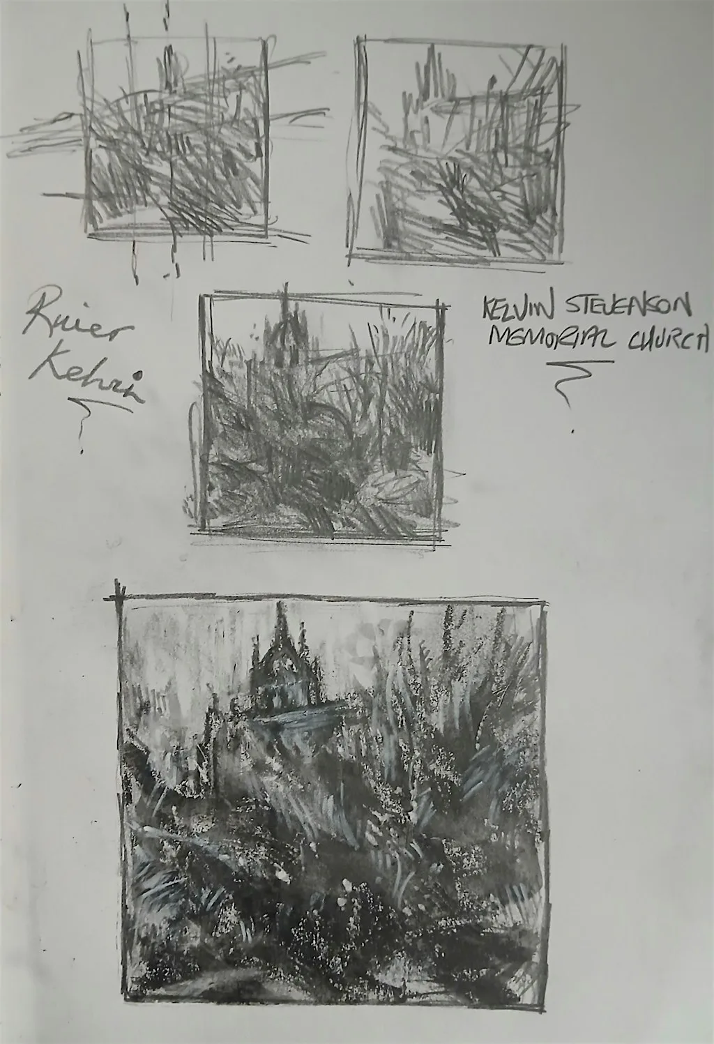 From Thumbnail into Detail: Sketching workshop at Glasgow Art Club