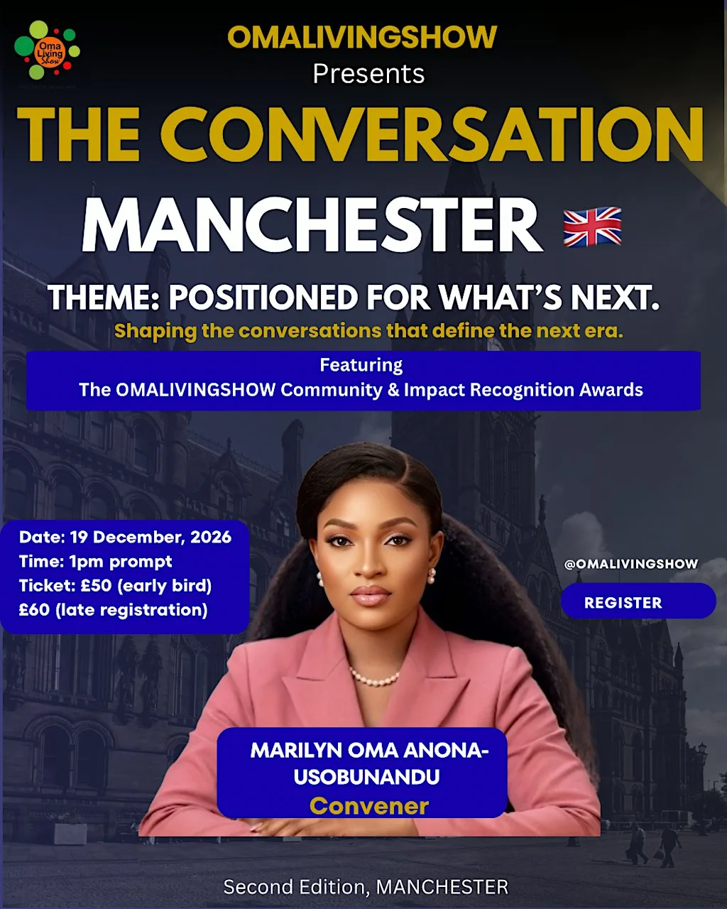 The Conversation by OMALIVINGSHOW Manchester | Positioned for What’s Next