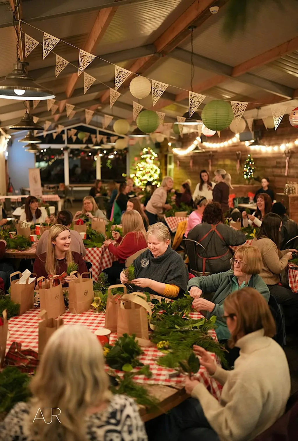 Christmas Wreath Making at Glass Onion at Glass Onion