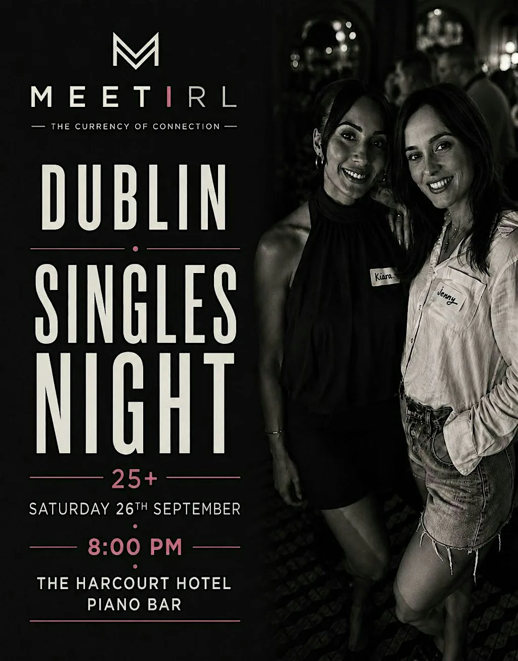 MeetIRL Ireland Singles Social Mixer | Ages over 25+ | The Harcourt Hotel