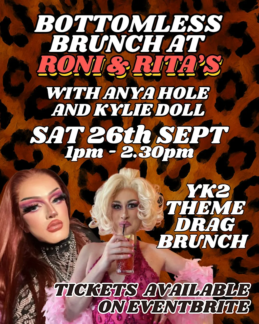 Drag Bottomless Brunch at Roni & Rita's!