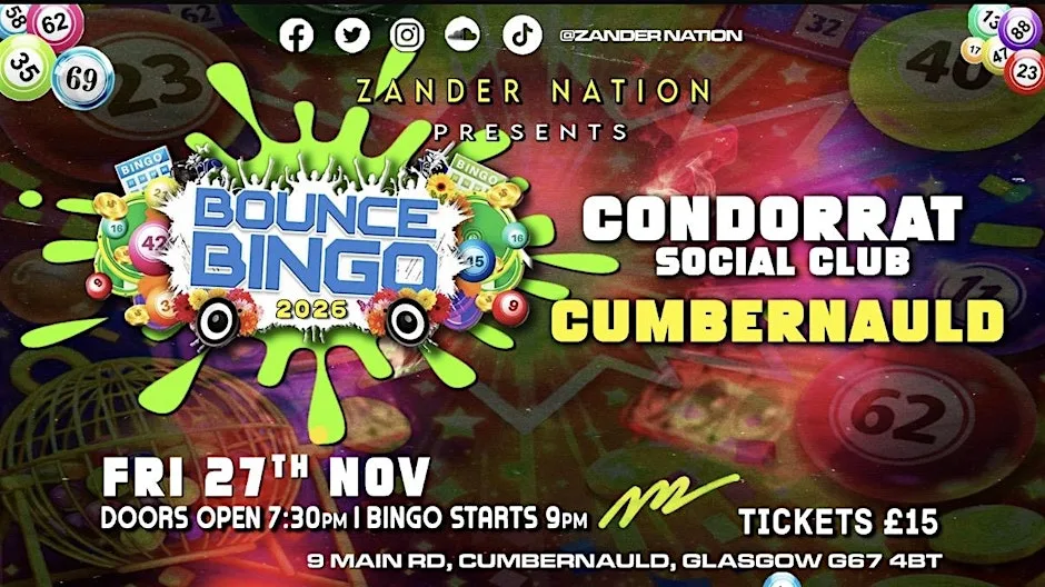Zandernation at Condorrat Social Club at Condorrat War Memorial Welfare Social Club