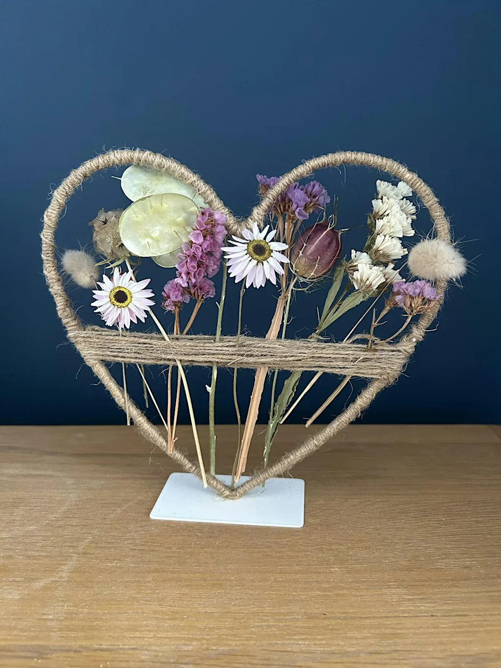 Dried Flower Heart-shaped arrangement