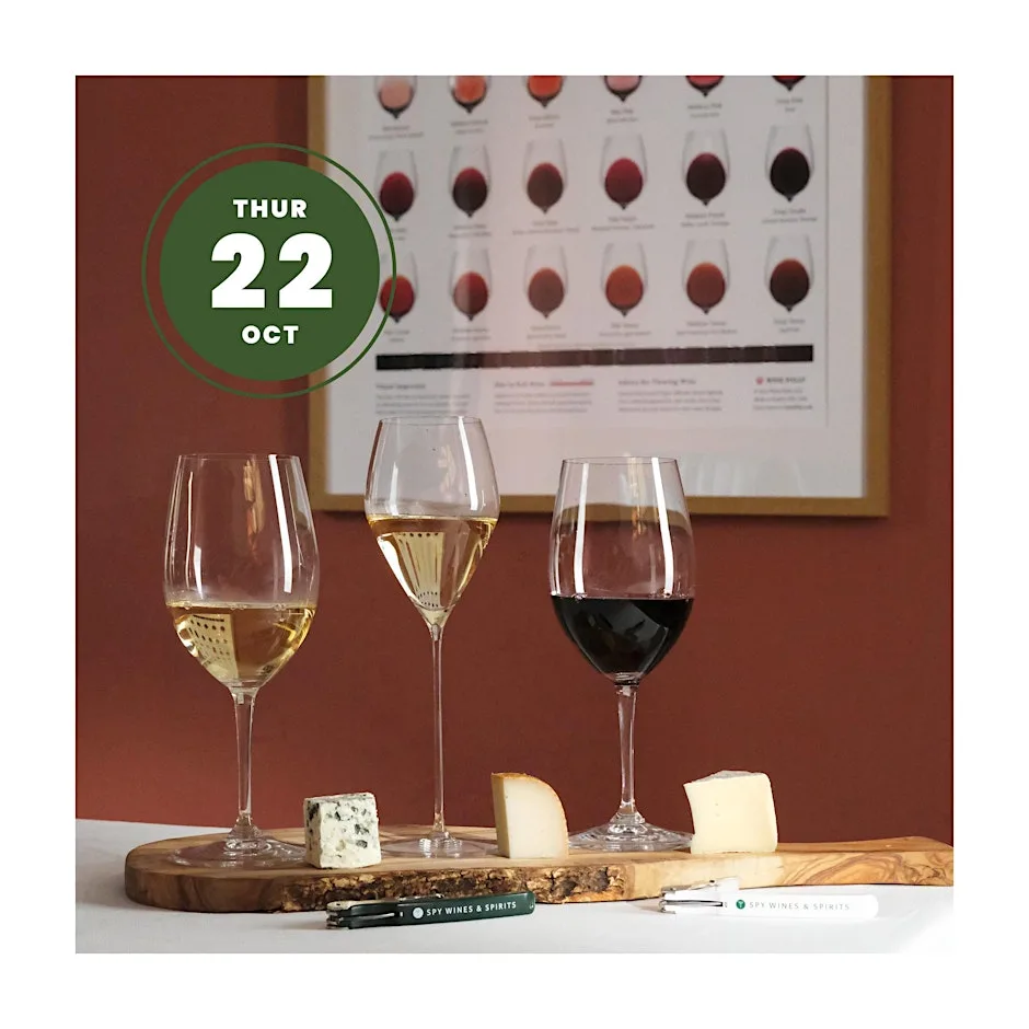 Fine Wines & Cheese Masterclass at Spy Wines & Spirits