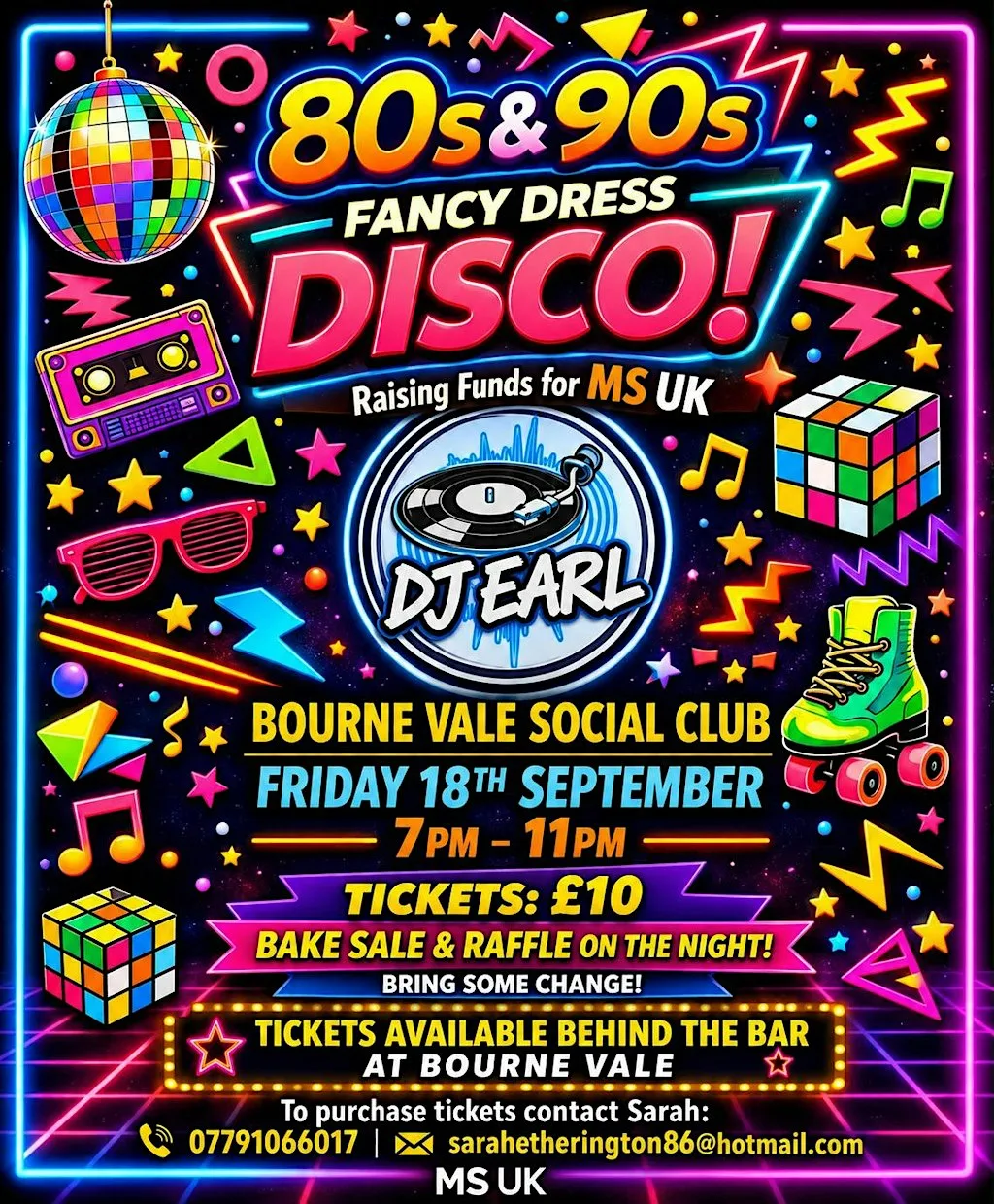 80s/90s Disco at The Bourne Vale Club