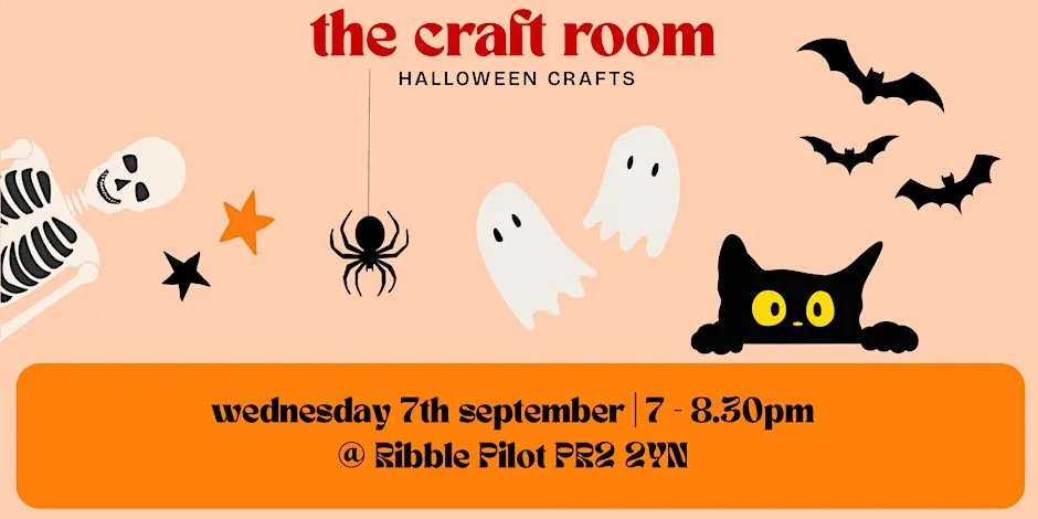 the craft room | halloween craft night at Ribble Pilot