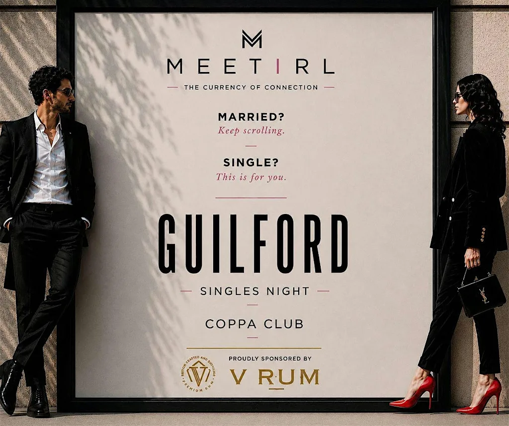 MeetIRL Guildford Singles Social Mixer | 30+ | Coppa Club at The Guildford Townhouse