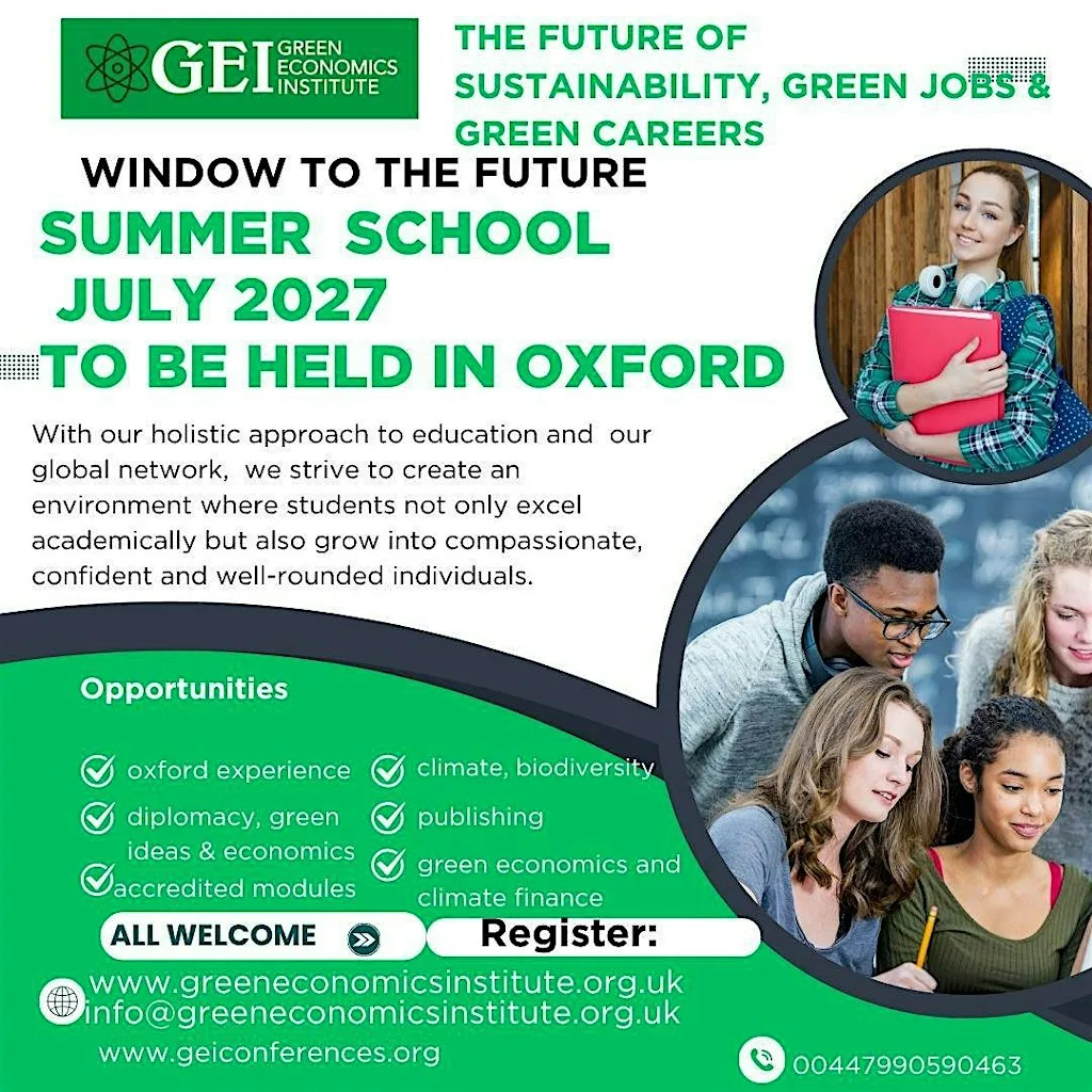 Green Economics Institute's International Summer Schools and Academy 2027