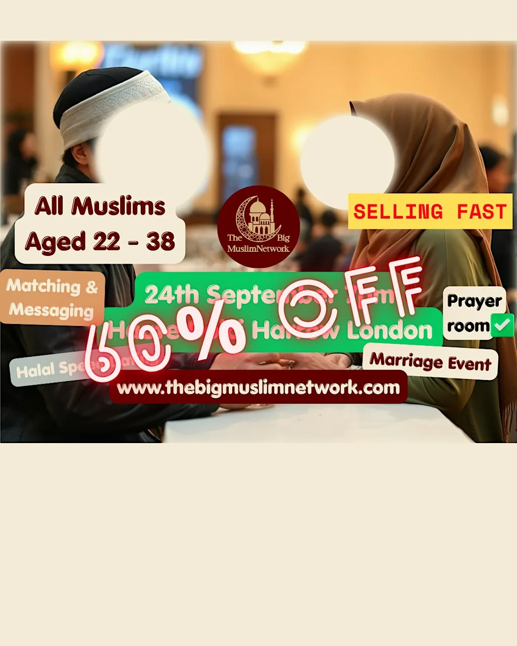ALL SINGLE MUSLIMS Marriage EVENT | LONDON | Age 22-38 Meetup at Haute Dolci