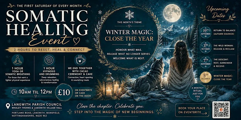 Yoga, Somatic Therapy and Hypnosis.— WINTER MAGIC: CLOSE THE YEAR