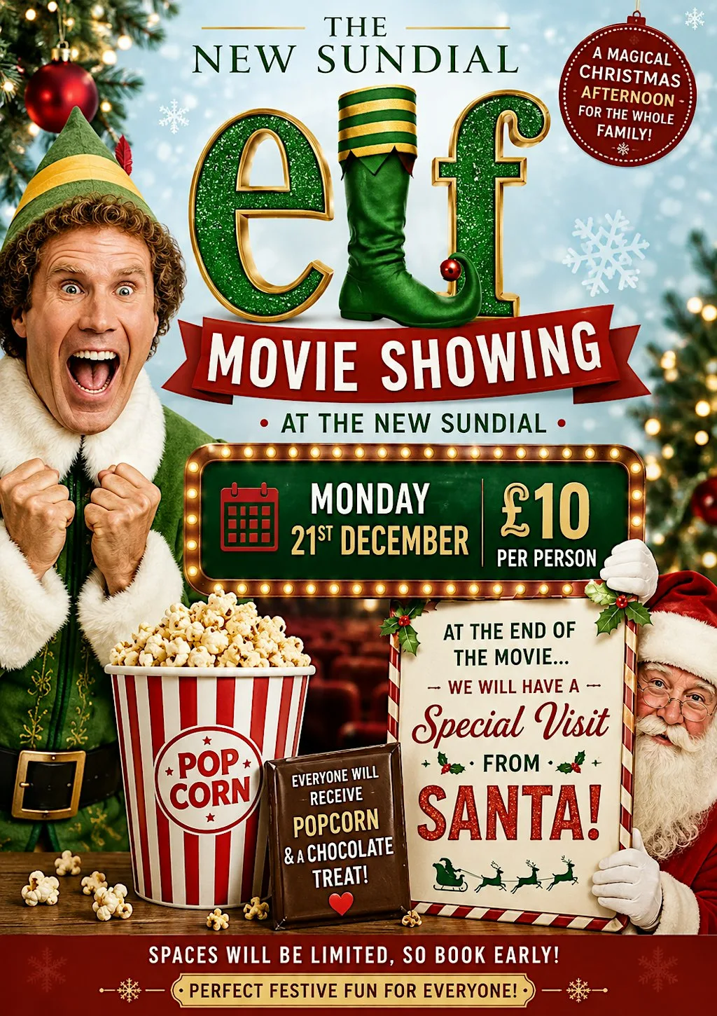 Elf Movie Showing at The New Sundial