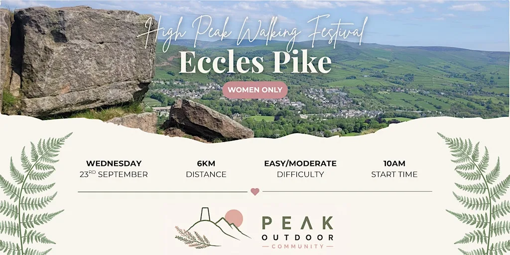 High Peak Walking Festival | Eccles Pike| 6km | Women Only at Combs Reservoir Car Park